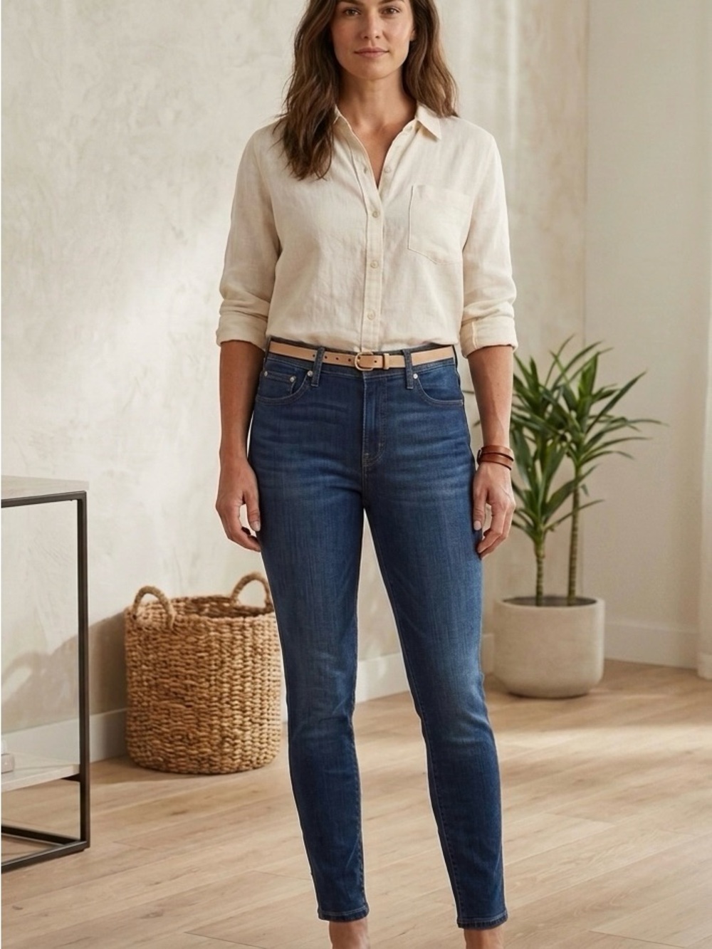Levi’s Signature Blue Jeans Denim Womens Size 12 Mid Rise Skinny Dark Wash